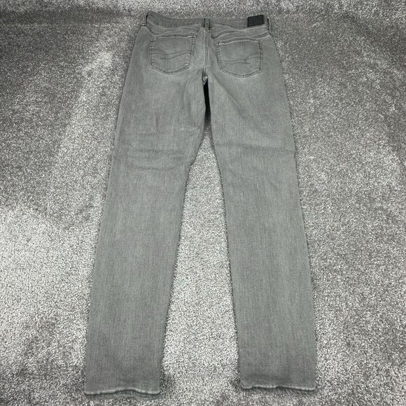 American Eagle Next Level Flex Jeans Womens 8 (32x30) Gray Distressed Flat Front - Picture 10 of 11